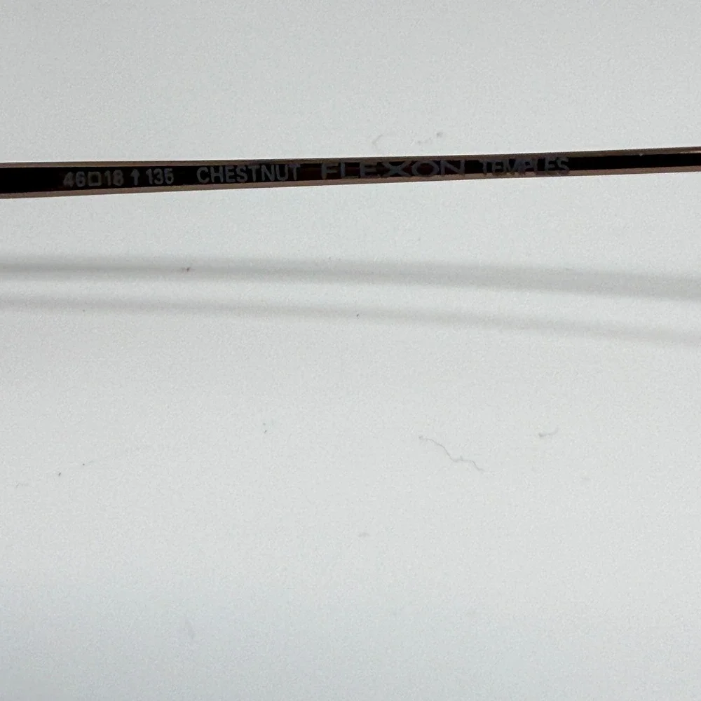 Marchon Flexon Magnetics 813 MAG Chestnut Eyeglasses Frames 46-18-135 Oval Brown